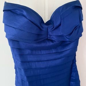 Sapphire blue strapless cocktail dress SIZE 0-2
